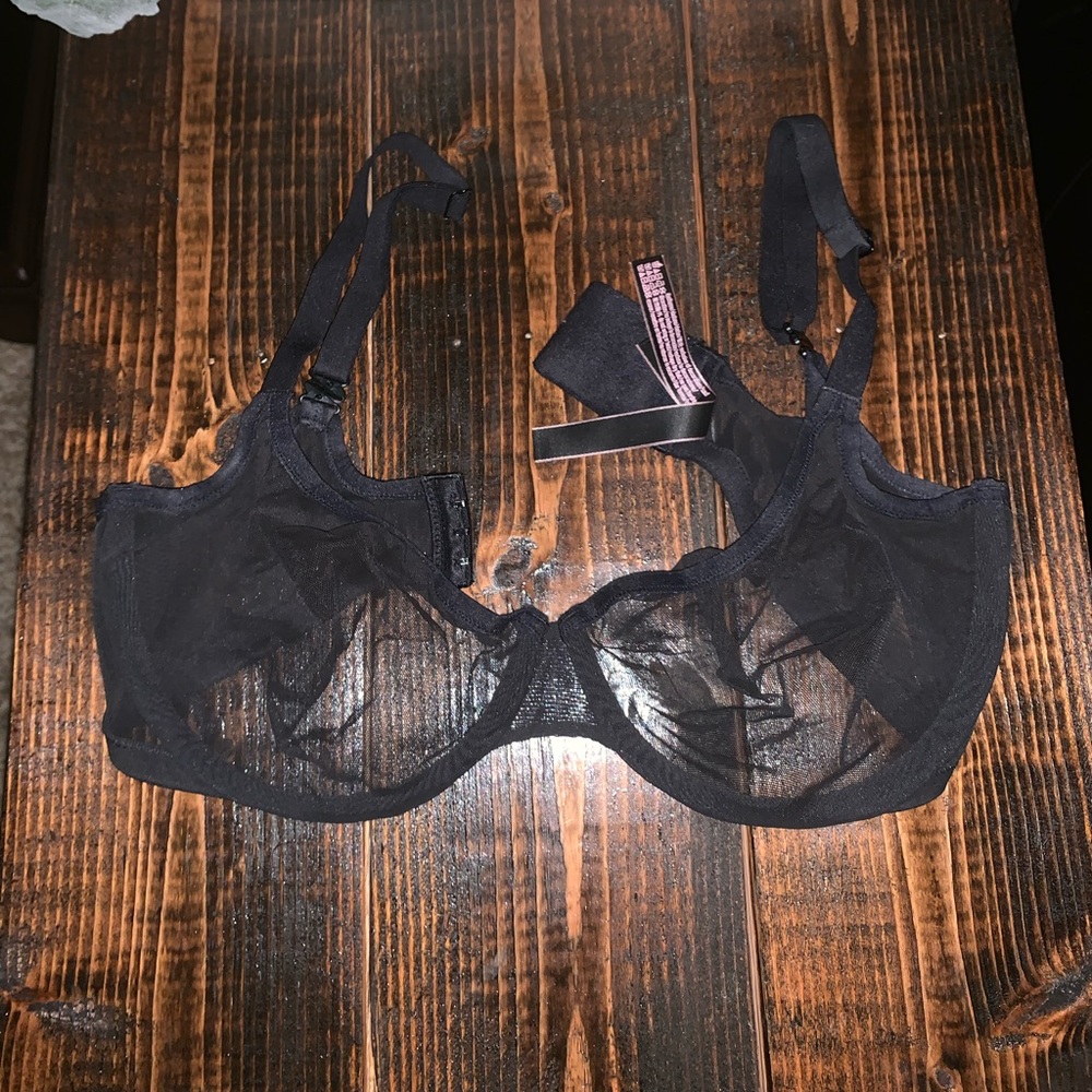 Vs black mesh bra